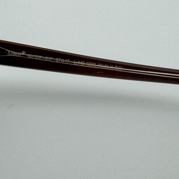 Maui Jim Italy Olu‎ Olu MJ537-01F 57-17-140 Brown/Blue Sunglasses Frame H12843